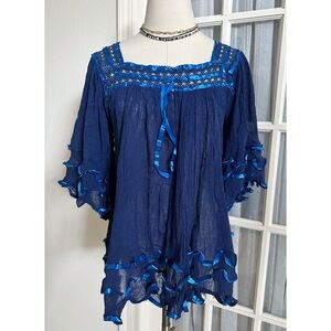 Mexican Angelita Gauze Top NEW